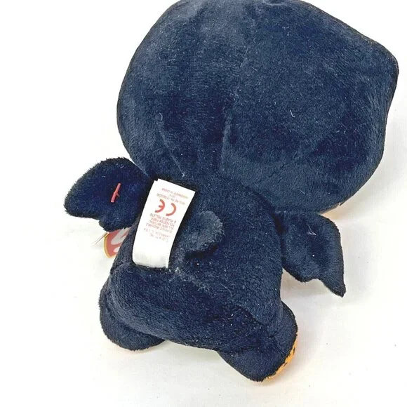 Hello Kitty Halloween Bat By TY Beanie Babies Orange & Black 6" Plush Toy NWT - Picture 5 of 12